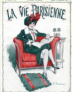 Fabien Fabiano 1913 Elegant Parisienne