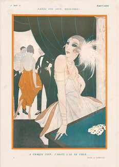 Fabius (Alberto Fabio) Lorenzi 1920 Roaring Twenties, Elegant Parisienne, Casino, Gambling