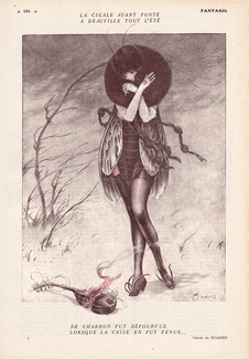 Miarko 1920 Cicada Costume Disguise, Sexy Girl