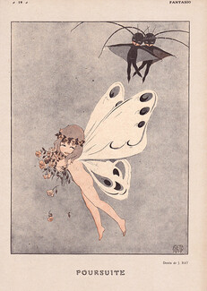 Poursuite, 1917 - Jean Ray Butterfly Costume, Disguise, Little Girl