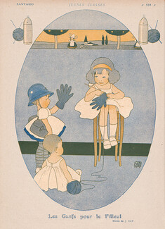 Jean Ray 1918 Gloves for the Godson, knitter