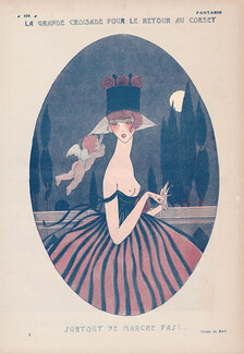 Le Retour au Corset, 1921 - Jean Ray Angel, Topless