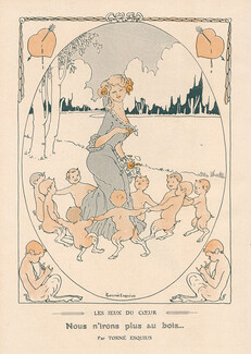 Torné-Esquius 1910 "Les Jeux du Coeur" The Round, Faun