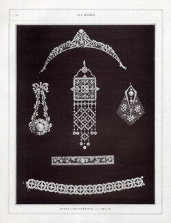 Falize (Jewels) 1912 Crown, Bracelet, Pendant