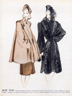 Léon Bénigni 1941 Charles Montaigne, Raphaël, Fashion Illustration
