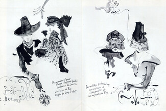 Christian Bérard 1936 Jeanne Lanvin, Schiaparelli, Boy, Hats