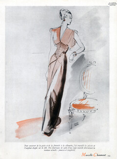 Marcelle Chaumont 1947 Evening Gown, Pierre Pages