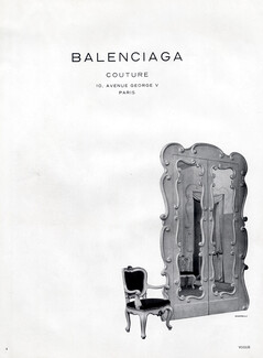 Balenciaga (Couture) 1938 Label Mirror, Mandello