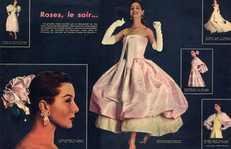 Balenciaga (Couture) 1955 Evening Gown, Fashion Photography