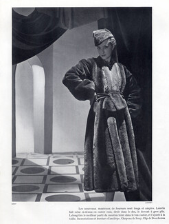 Jeanne Lanvin 1937 Fur Coat, Fashion Photography