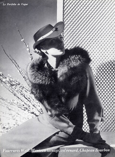 Weil 1936 Fur Coat Fashion Photography