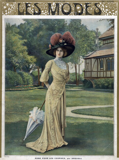 Drecoll 1909 Dress for the Races, Fashion Photography, Felix