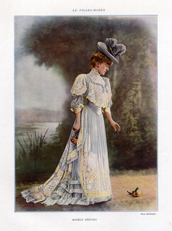 Drecoll 1909 Fashion Photography, Reutlinger