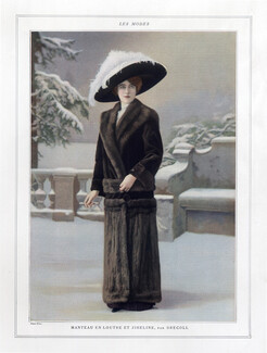 Drecoll 1910 Fur Coat, Fashion Photography, Felix
