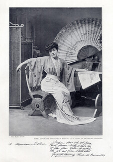 Babani (Couture) 1909 Melle G. Sandry, Fashion Photography, Japanese dress