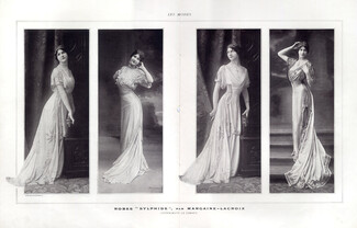 Margaine-Lacroix (Couture) 1908 Sylphide Dresses, Fashion Photography, Boissonnas