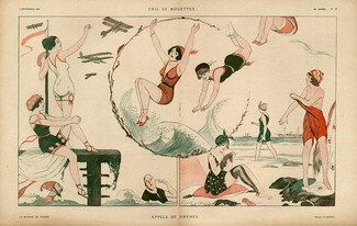 Guydo 1918 "cris des Mouettes" Shouts of Gulls...Calls of Mermaid, Bathing Beauty, Swimmer
