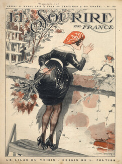 Peltier 1918 "Le Lilas du voisin" The Lilac of the Neighbor