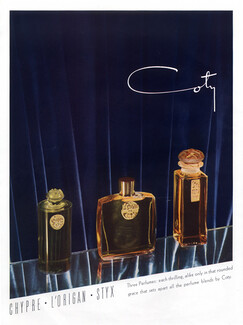 Coty, Perfumes — Original adverts and images