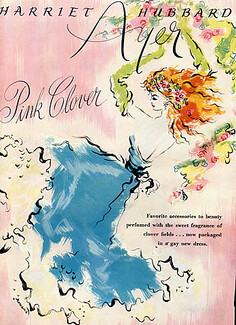 Harriet Hubbard Ayer (Perfumes) 1945 Pink Clover, Romano