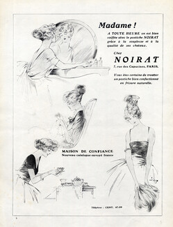 Noirat (Hairstyle) 1920 Hairpieces, Wig