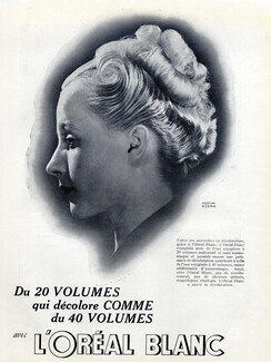 L'Oréal (Hair Care) 1938 Hairstyle Model Azema