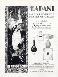 Babani (Perfumes) 1926 "Ligéia" Oriental Perfumes