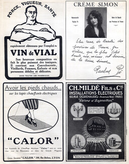 Crème Simon (Cosmetics) 1922 Pauline Pô Autograph, Portrait