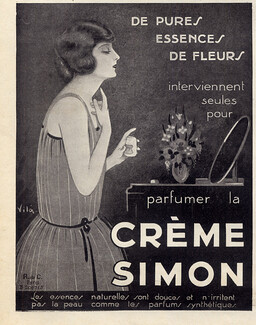 Crème Simon (Cosmetics) 1925 Emilio Vilà, 1 pages