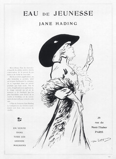 Jane Hading (Perfumes) 1910 "Eau de Jeunesse" Daniel De Losques