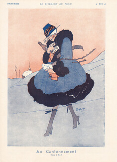 Le Réveillon du Poilu, 1915 - New Year's Presents for her Soldier, Sat