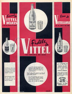 Vittel (Drinks) 1955 Vittel-Délices, Vittelloise, P.Raoul