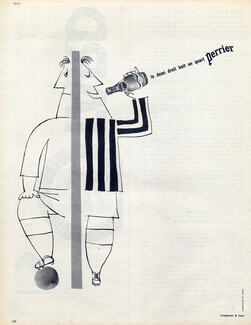 Perrier (Drinks) 1963 Deransart, Soccer