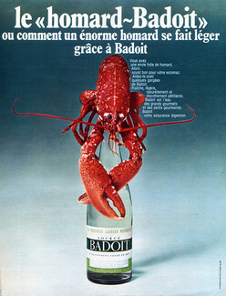 Badoit (Drinks) 1969 Lobster