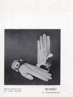 Hermès (Gloves) 1942 Gants Antilda, Montre-Bracelet Deux Ors