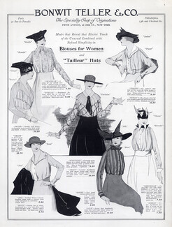 Bonwit Teller 1915 Blouses, Tailleurs, Hats
