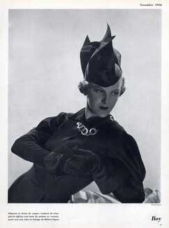 Boy (Millinery) 1936 Dress Robert Piguet