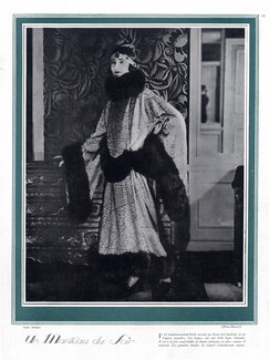 Paul Poiret 1922 Evening Coat, Fashion Photography