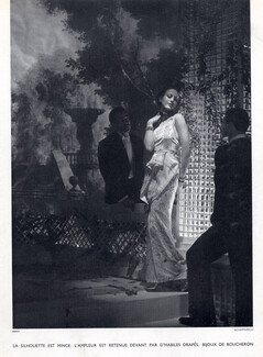 Schiaparelli 1935 Evening Gown, Fashion Photography