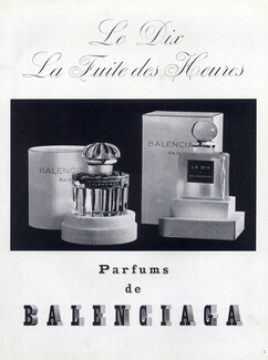 Balenciaga (Perfumes) 1948 Le Dix, La Fuite des Heures