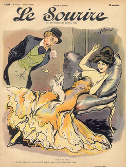 Ferdinand Bac 1906 Performing, Chok Dog, Art Nouveau Style