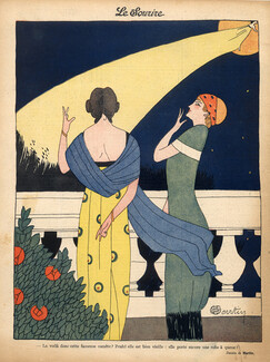 Charles Martin 1910 The Comet, Art Nouveau Fashion Style