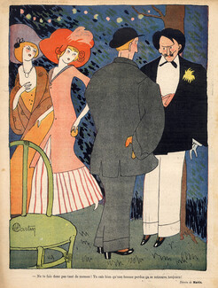Charles Martin 1910 Art Nouveau, Elégante Parisienne