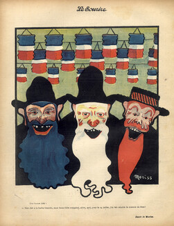 Moriss 1900 "Fête Nationale" For the Fourteenth of July, Beards White, Red, Blue