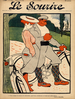 Roubille 1903 The Cyclists, Bicycle