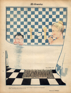 Jean Villemot 1900 In the Bathtub