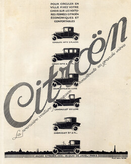 Citroën (Cars) 1923 Cabriolet, Landaulet-Taxi