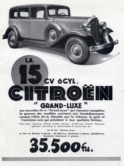 Citroën (Cars) 1933 Grand-Luxe 15 cv 6 cyl