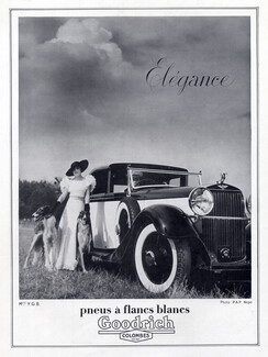 Goodrich (Tyres) 1934 Flanc Blanc, Sighthound, Greyhound