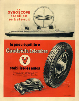 Goodrich (Tyres) 1935 Gyroscope, Normandie Transatlantic Liner